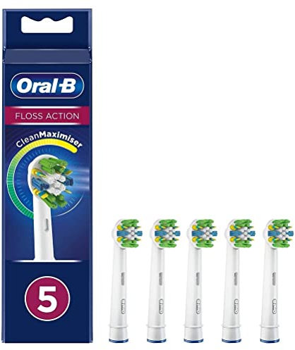 Oral-B Tiefenreinigung Aufsteckbürsten für elektrische Zahnbürste, 5 Stück, mit CleanMaximiser-Borsten für tiefe Reinigung zwischen den Zähnen