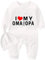 culbutomind Baby Zwillinge Strampler Body Junge Mädchen Oma Und Opa Fun Baby Geschenke Geburt Lustig Babykleidung(Oma und Opa, 68)