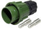 Easy Link NATO Prise 2 broches + 2 prises de contact + couvercle vert olive 135 A 12/24 V