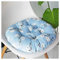 YOUCAI Runde Bodenkissen Kissen Baumwolle Leinen Sitzkissen Yoga Fenster Tatami Home Office Pad Outdoor Stuhlauflage,Blau,50x50cm