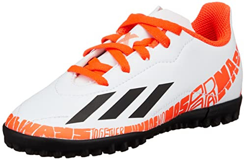 adidas X Speedportal Messi.4 Tf J, Scarpe da Calcio, Bianco (Ftwbla Negbás Rojsol), 38 EU