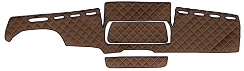 Teppich für LKW Man TGX 2007-2019, Braun, Eco-Leder