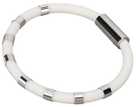 Sonew Antistatische Armbänder, Verstellbare Silikonarmbänder Zur Beseitigung statischer Elektrizität, Entfernen Statische Elektrizität in Autotüren und Kleidung(Weiß)