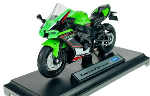 Welly Kawasaki Ninja ZX-10R Grun 1:18 Metall Modell Motorrad Die Cast Neu im Kasten