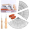 Bamru 74 Stück Nadelfilz-Set,3 Größen Filznadeln,Nadelfilz-Starter-Set,Nadelfilzzubehör mit Filznadeln für Anfänger und Profis