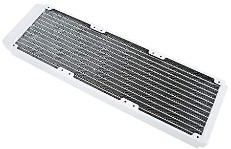 Akozon White Copper Pc Heat Sink Water Cooling Radiator 360mm For Industrial Instruments, Universal Cpu Block White 360mm