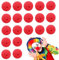 KHDULQ 20 Stücke Clownsnasen Rot, Schwamm Clownsnase, Clowns Rollenspiel Nase, Atmungsaktiv Clown Nase, Rote Nasen Clown, für Fasching Karneval Halloween Zirkus Mottopartys