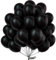 PartyWoo Luftballons Schwarz, 100 Stück 12 Zoll Ballons Schwarz, Schwarze Luftballons für Ballongirlande oder Ballonbogen als Partydeko, Geburtstagsdeko, Hochzeitsdeko, Babypartydeko, Schwarz-Y18
