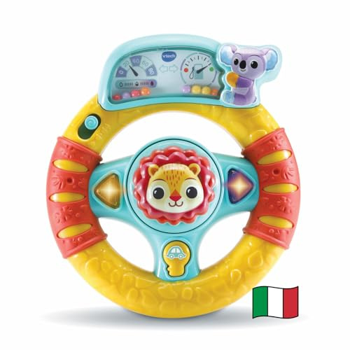 VTech Baby Volante delle Scoperte Interattivo Portatile 6-36 Mesi | Frecce Luminose, Pulsante Accensione, 45+ Canzoni e Suoni, Lingua Italiana, Batterie Incluse