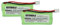 EXTENSILO 2X Akku kompatibel mit Siemens Gigaset A245, A240 Duo, A24, A240, A240 weib, A165 Trio schnurlos Festnetz Telefon (850 mAh, 2,4 V, NiMH)