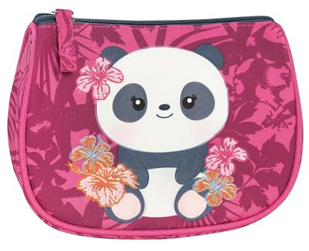 WWF Aufbewahrungstasche mit Reißverschluss, Stifttasche und Utensilienhalter für Kinder, ideal für Mittel- und Grundschulkinder, violett, 18,5x14,4Hx4,4 cm, Andere Federmäppchen