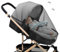 Phantasy® Mückennetz für Kinderwagen, Universal Insektenschutz für Kinderwagen, Buggy Reißfest Mückennetz Fliegennetz, idealer Schutz vor Wespen und Stechmücken, Schwarz