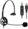 Wantek USB Headset with Microphone, PC Headphones with Mic Noise Cancelling Wired USB Laptop Headsets for Computer Microsoft Teams Zoom Skype Chat Office Call Center Business
