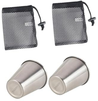 FELTECHELECTR Bicchieri in Acciaio Inossidabile Multiuso Adatti Per Barbecue Campeggio Picnic Incontri Allaperto