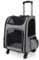 Rucksäcke Trolley für Hund und Katzen,2IN1 Hundetrolley Katzentransportbox mit Mesh Fenster,multifunktionaler Haustier-Rucksack mit 4 Rädern, atmungsaktive Haustier-Reisetrage für Katzen und Welpen