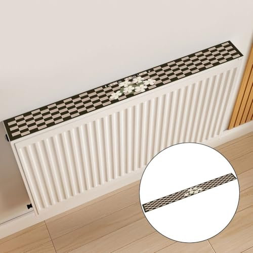 YUANGANG Radiator Cover, Protective Radiator Covers Radiator Cover With Magnetic Fixation For Water Filled Radiators Slatted Grill Slats For Warmer Home Environment(140CM)