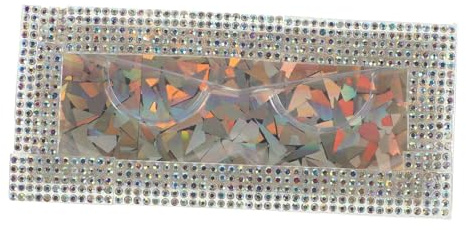 Wimpernverlängerungsbox mit Schublade und Ablage, Kunststoff, Strass