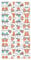 SamLng 30,5 x 61 cm großes Handtuch – leicht, lustig, niedliches Tier-Faultier-Musikdruck, Strand- und Pool-Handtücher für Damen und Herren – perfekt für Reisen, Fitnessstudio und Zuhause