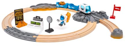 BRIO World Weltraumforschungs-Set - Spielzeug ab 3 Jahre | 23 Teile, Holzeisenbahn-Set, Kleinkindspielzeug, Geschenk für Jungen und Mädchen