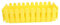 Hemobllo Maceta de plástico para la Valla macetas Plantas suculento Cerca Verde jardineras Exterior Jardinera Rectangular al Aire Libre Pot de la Puerta Resina de Polipropileno Amarillo