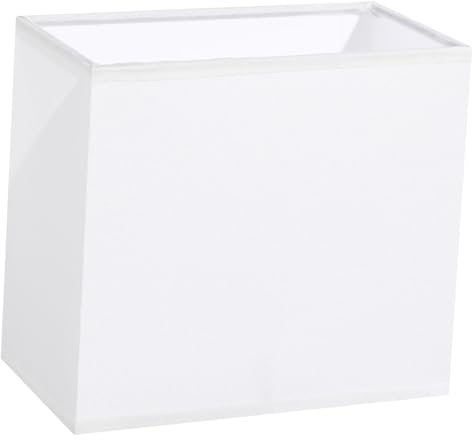 KONTONTY Rechteckiger Stoff Lampenschirm für Tischlampe Hängelampe Warmweiße Beleuchtung Einfach zu Montieren für Schlafzimmer Wohnzimmer Robustes Design