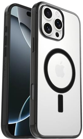 OtterBox Clear Case Serie mit MagSafe für iPhone 16 Pro Max, stoßfest, sturzsicher, Ultra-dünn, schützende dünne Hülle, 3X getestet nach Militärstandard, Grackle