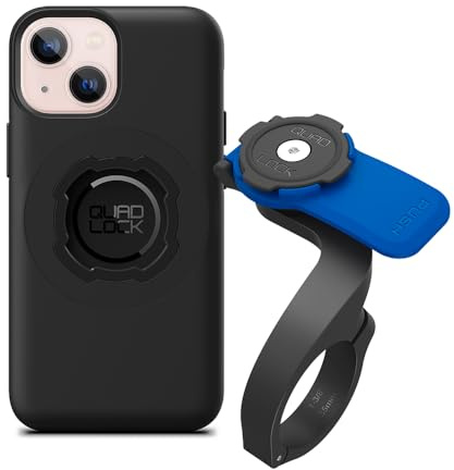 QUAD LOCK Out Front-Lenker Fahrrad Handyhalterung (V3) mit MAG Handyhülle für iPhone 13 mini