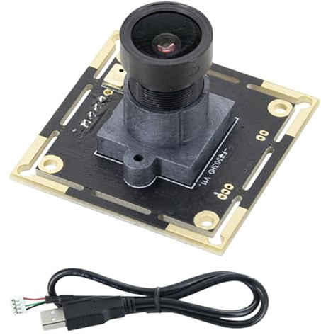 Clear 2MP Camera Module with 100 Degree Wide Viewing Lens Low Light Webcam for Video Calls Central Length