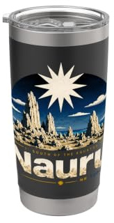 Vintage Nauru Travel Souvenir Wahrzeichen Geschenk Doppelwandiger Edelstahl-Thermobecher