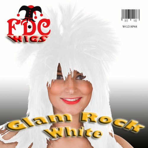 Wigs CC Glam Rock Tina Turner 80S Retro Fancy Dress White