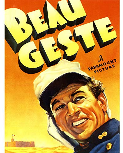 Wee Blue Coo Prints Movie Film Beau Geste French Foreign Legion Drama Desert Poster 30X40 cm 12X16 IN Print Film Französisch Theater Wüste