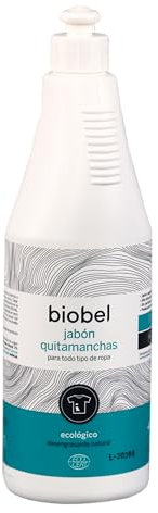 Biobel - Jabón Quitamanchas en Spray - 100% Natural - Elimina Manchas Difíciles y Rozaduras - Desengrasante Natural - Sin Perfumes ni Alérgenos - Indicado para Todo Tipo de Ropa - 750 ml