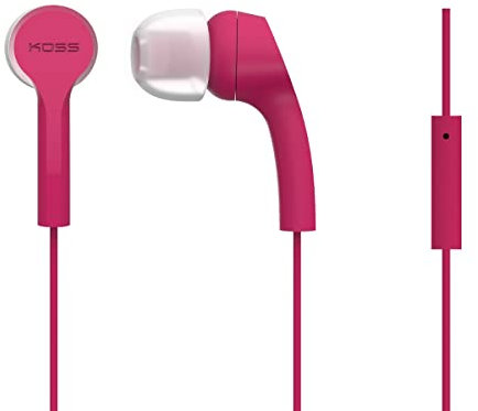 Koss KEB 9i In Ear Headphone for iPhone/iPad/iPod/MP3 Players/Samsung/Smartphones - Pink