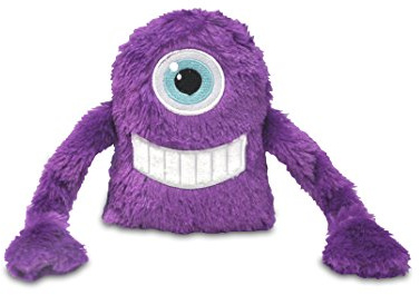 P.L.A.Y. Snore Monster Dog Toy – Purple Plush Squeaky Monster from Durable Pet Toy Collection – Eco-Friendly Recycled Fill, Double-Stitched, Machine Washable