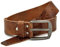 Fa.Volmer ® Gürtel Herren Ledergürtel aus Büffelleder für Männer Jeans Anzug Echtleder Braun 38mm breit kürzbar #GBr00020 (Bundweite 95cm)