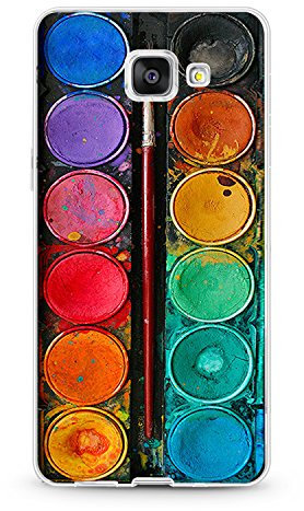 Handyhülle für Samsung Galaxy A5 Version 2016 - Hülle - Transparente Schutzhülle mit Motiv - TPU Silikon Hülle - Case - Cover - Schale - Backcover - Handytasche (Farbkasten)