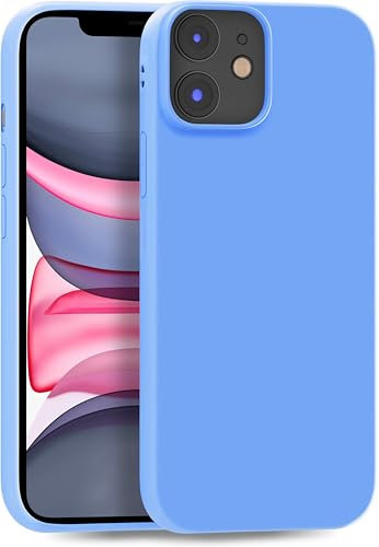 MyGadget Coque pour iPhone 11 - Case TPU Souple & Soft - Cover Protection Extra Fine & Légère - Étui Coloré Anti Choc et Rayures - Bleu Clair