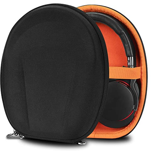 Geekria Funda Protectora Compatible con Sony WH-XB700,WH-CH510, WH-CH500, XB950BT,XB950N1,XB950B1,Funda Protectora de Repuesto para Viajes, Bolsa de Transporte con Almacenamiento de Cables(Negro)