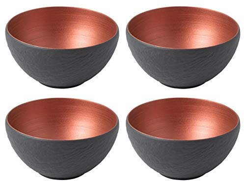Villeroy & Boch Manufacture Rock Glow Schale, Porzellan, Schwarz, 14.1 cm, 4
