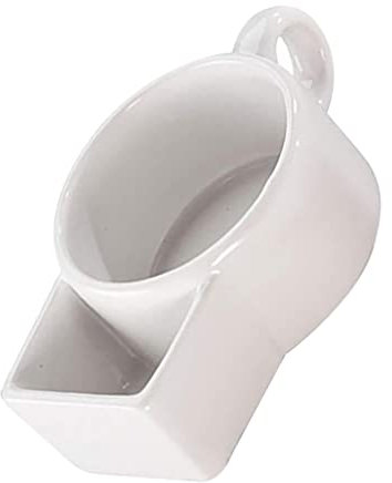 1pezzi Tazza Biscotto in Ceramica Creativa Multifunzionale Per Colazione E Caffè Capacità Design Unico Per Casa E Ristorante