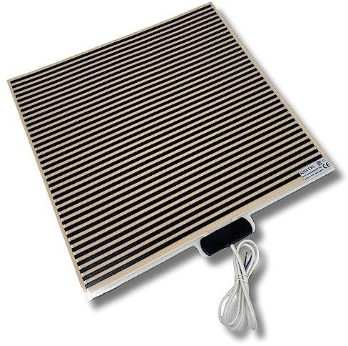 ALPER StopVapor 40x40cm Film chauffant miroir Electrique Anti-buée Autocollant Salle de bain 30W 230V