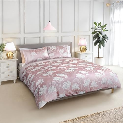 Emma Barclay Blossom - Parure de lit Jacquard Embellie Rose pâle - Super King Size