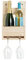 Espositore in Legno | 2 Bottiglie 750 ml + 2 calici |Misura 19X10,5X31,5|Bottiglie Vino/Birra | Arredamento spazi Interni/enoteche/Bar/Ristoranti Art. ESP2
