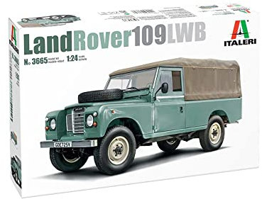 Italeri 3665 1:24 Land Rover 109 LWB - Bausatz, Standmodellbau, Basteln, Hobby, Kleben, Plastikbausatz, detailgetreu, IT3665