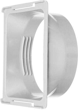 Portable Air Conditioner Square Interface Exhaust Hose Connector, Portable Air Conditioner Casement Exhaust Duct Pipe Hose Pipe Kit Square Interface Connector 15cm/5.9 Inch Dia
