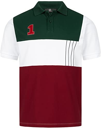 Rock Creek Herren Polo T-Shirts Basic Shirt Kurzarm Poloshirt Polohemd Slim Fit Sommer Shirts Männer T Shirt Top Polokragen H-304 Dunkelgrün M