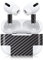Finest Folia Aufkleber Set kompatibel mit Apple AirPod Pro kabellose Bluetooth Kopfhörer und Ladecase Vinyl Folie Skin Design Cover passgenau R190 (Pro, 22 Carbon schwarz)