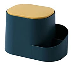 KIZQYN Poubelle Poubelle créative de Bureau Peut Maison de Salon de Salon Rangement Push à Main Petite Poubelle en Carton Peut gaspiller du Papier Poubelle Peut Poubelle de Cuisine (Color : C)