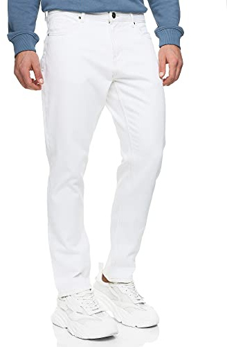 Indicode Herren INCobra Jeanshose Denim aus 100% Baumwolle mit 4 Taschen | Klassische Herrenjeansfür entspannte Casual-Looks, Outdoorhose, Denim Jeans, Jeanshose, Freizeithose, Stoffhose für Männer
