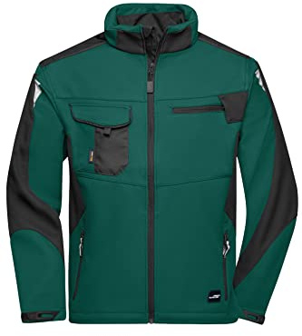 James & Nicholson Workwear Softshell Jacke - Funktionelle Arbeitsjacke für die Übergangszeit
